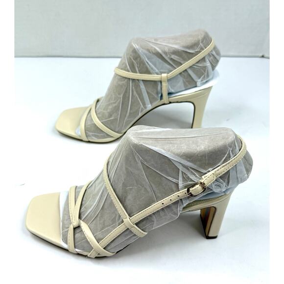 Sam Edelman Women's Emmie Strappy Dress Heels 5.5M Modern Ivory Leather NWT - Picture 6 of 8